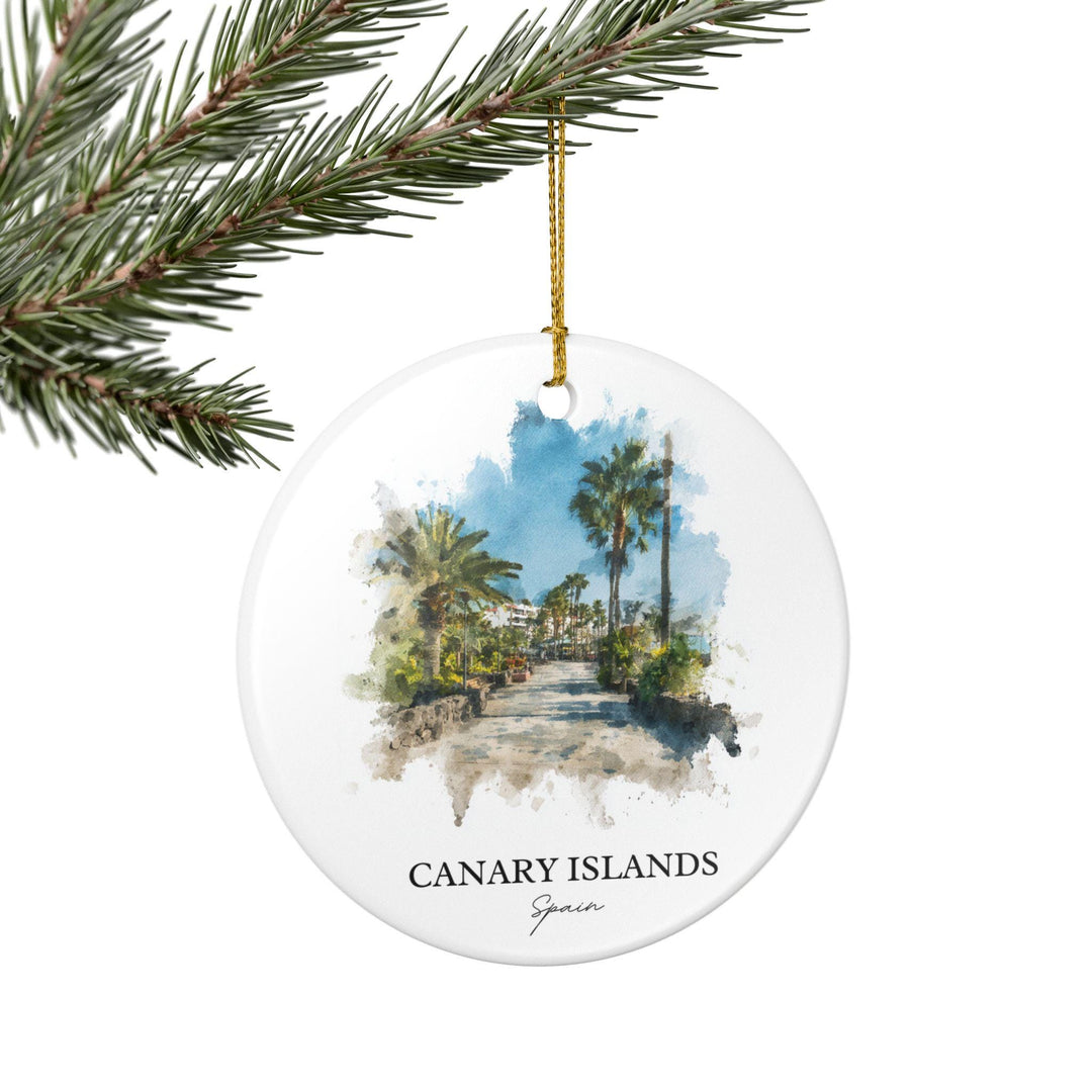 Canary Islands Ornament: Unique Canary Islands Spain Souvenir, Canary Islands Xmas Decor, and Authentic Canary Islands Gift