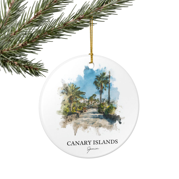 Canary Islands Ornament: Unique Canary Islands Spain Souvenir, Canary Islands Xmas Decor, and Authentic Canary Islands Gift