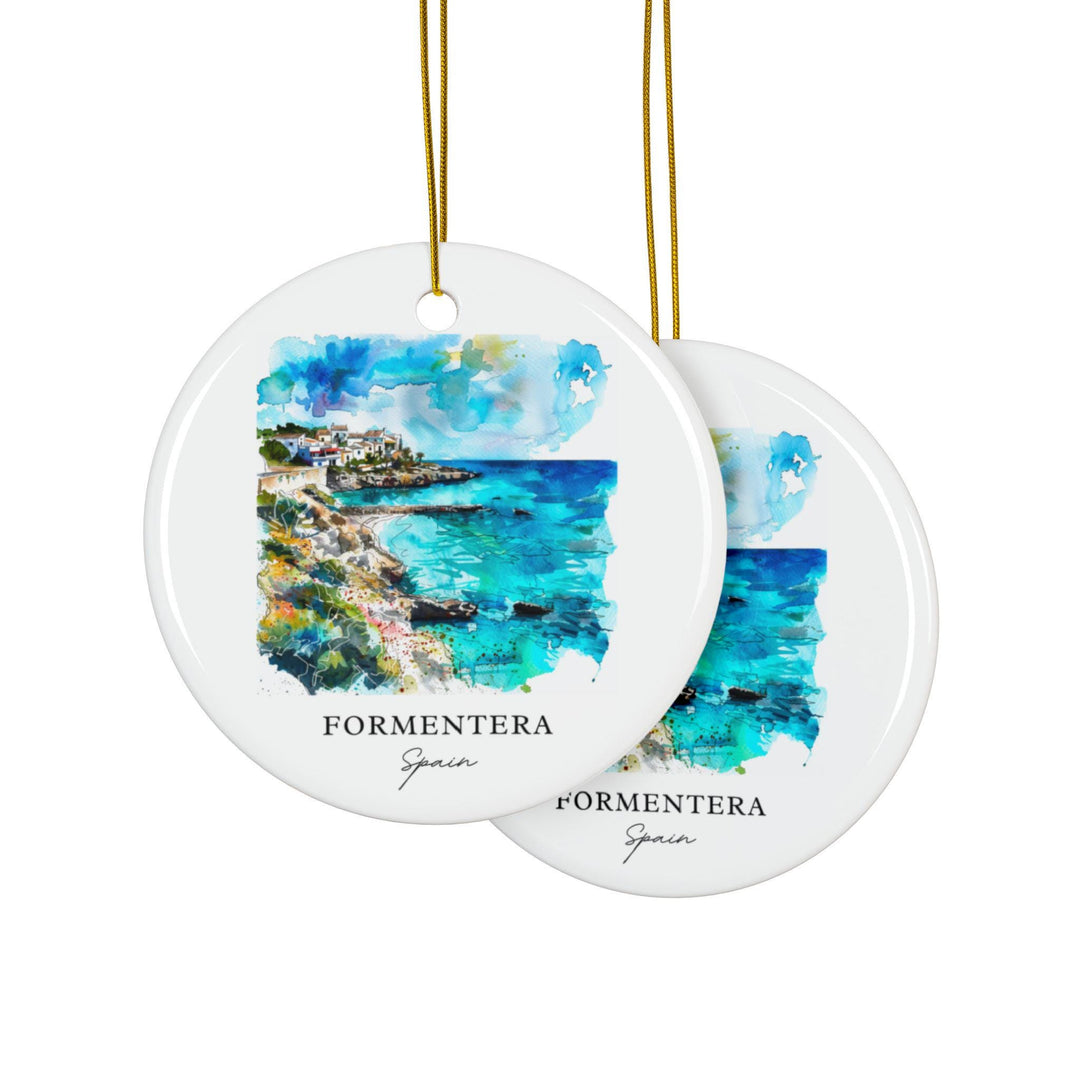 Formentera Spain Ornament: Unique Formentera Souvenir, Formentera Xmas Decor, and Authentic Spain Gift