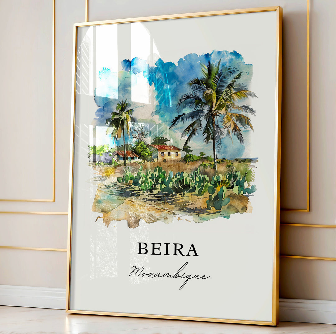 Beira Wall Art - Mozambique Print