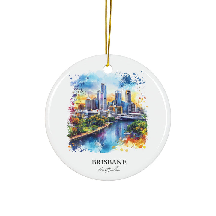 Brisbane Ornament: Unique Brisbane Souvenir, Brisbane Australia Xmas Decor, and Authentic Brisbane Gift