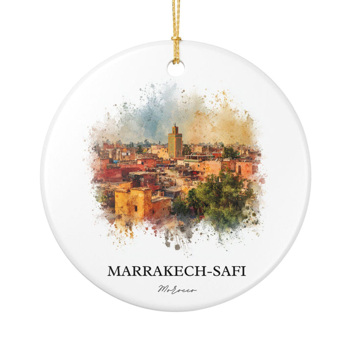 Marrakech Morocco Ornament: Unique Marrakech Souvenir, Marrakech Xmas Decor, and Authentic Morocco Gift