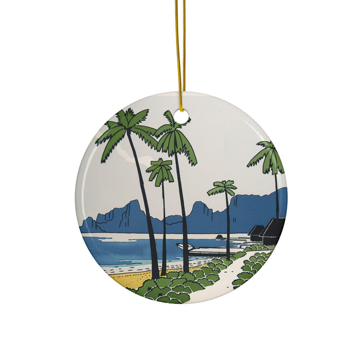 Bora Bora Ornament: Unique Bora Bora Souvenir, French Polynesia Decor, and Authentic French Polynesian Gift