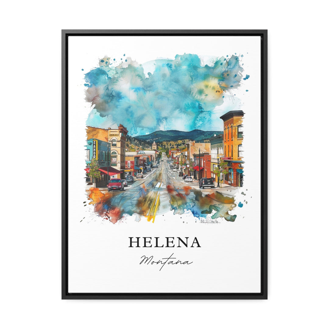 Helena Montana Wall Art, Helena Print, Helena Watercolor, Helena Montana Gift, Travel Poster, Housewarming Gift