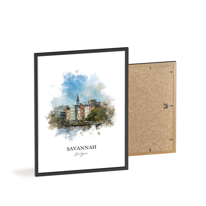 Savannah, Georgia – Watercolor Art Print