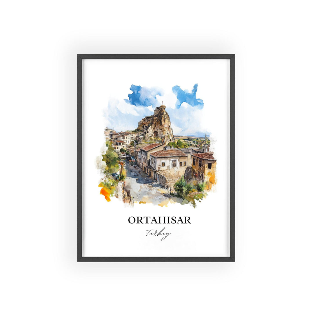 Ortahisar, Turkey – Watercolor Art Print