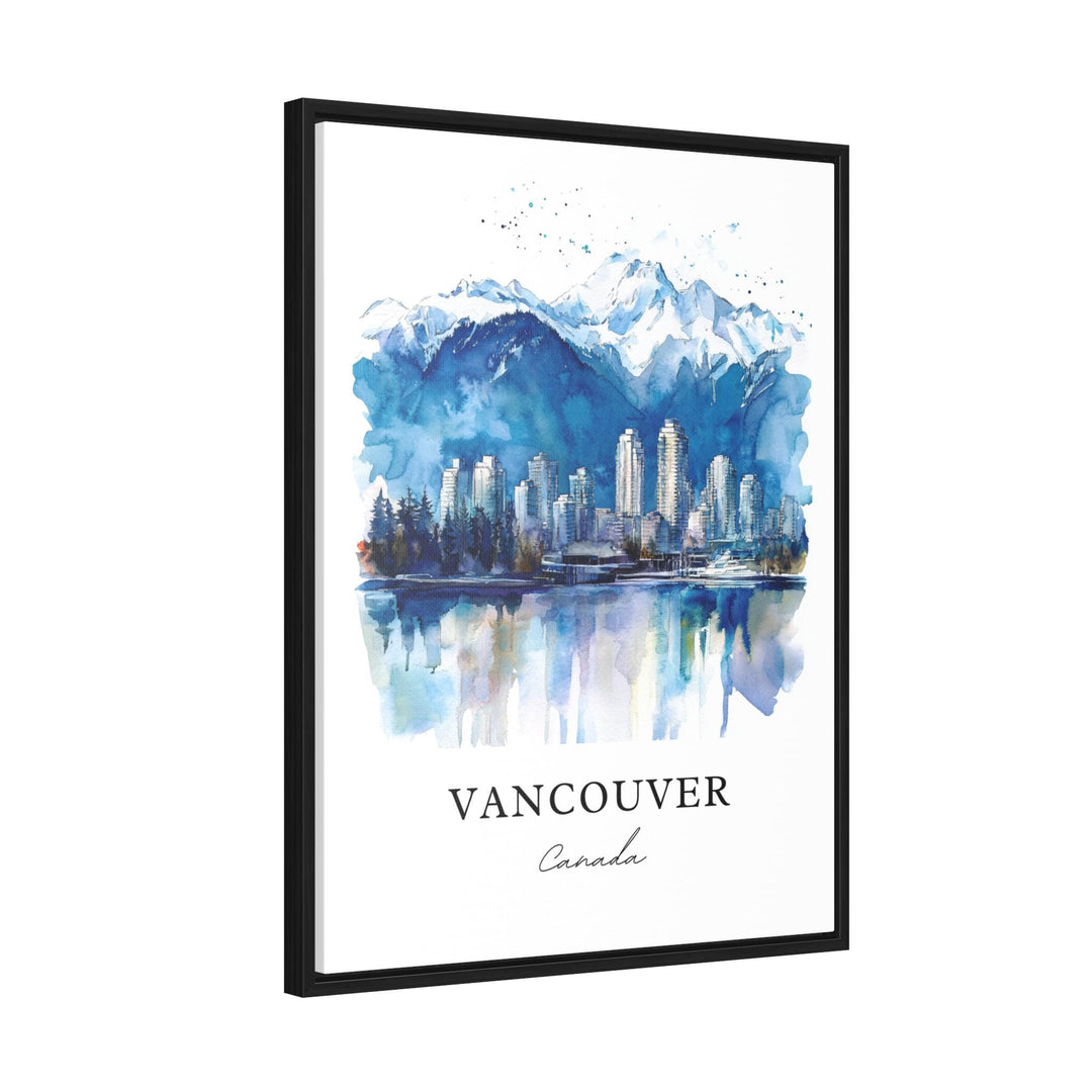 Vancouver Wall Art, Vancouver Print, Vancouver Watercolor Art, Vancouver BC Gift, Travel Print, Travel Poster, Housewarming Gift