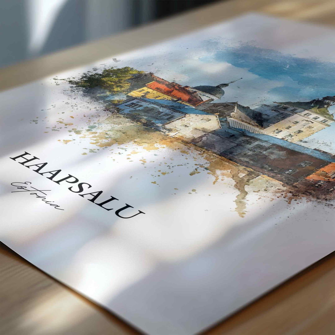 Haapsalu, Estonia – Watercolor Art Print