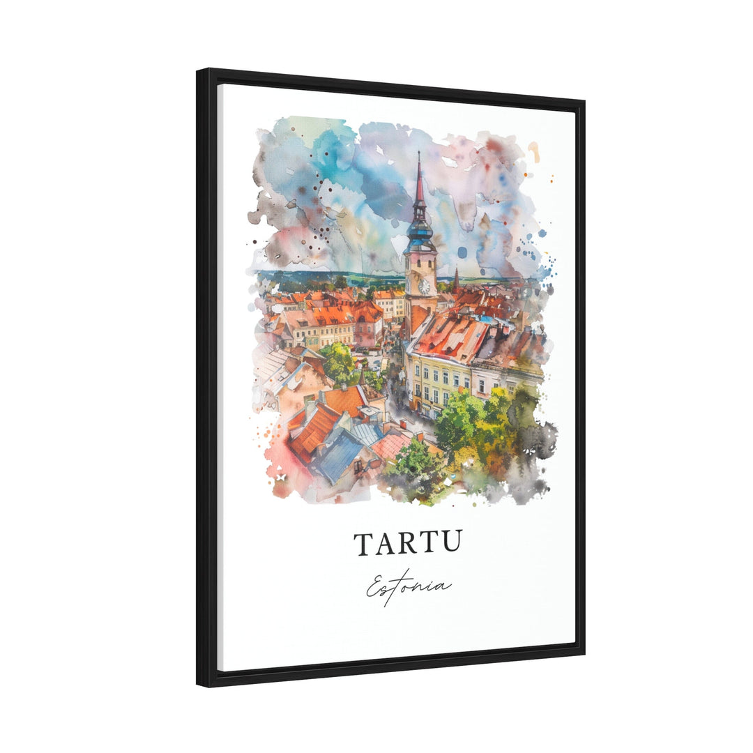 Tartu Estonia Wall Art, Tartu Print, Tartu Watercolor, Tallinn Estonia Gift,