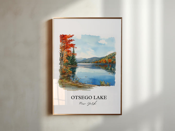 Otsego Lake Wall Art, Susquehanna River Print, Catskill Mountains Artwork, Otsego Lake Gift, Travel Print, Travel Poster, Housewarming Gift