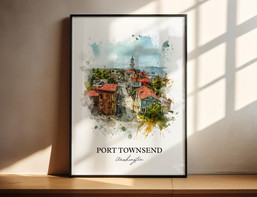 Port Townsend, Washington – Watercolor Art Print