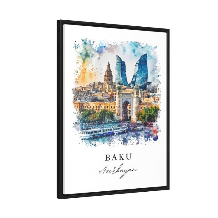 Baku Wall Art - Azerbaijan Print