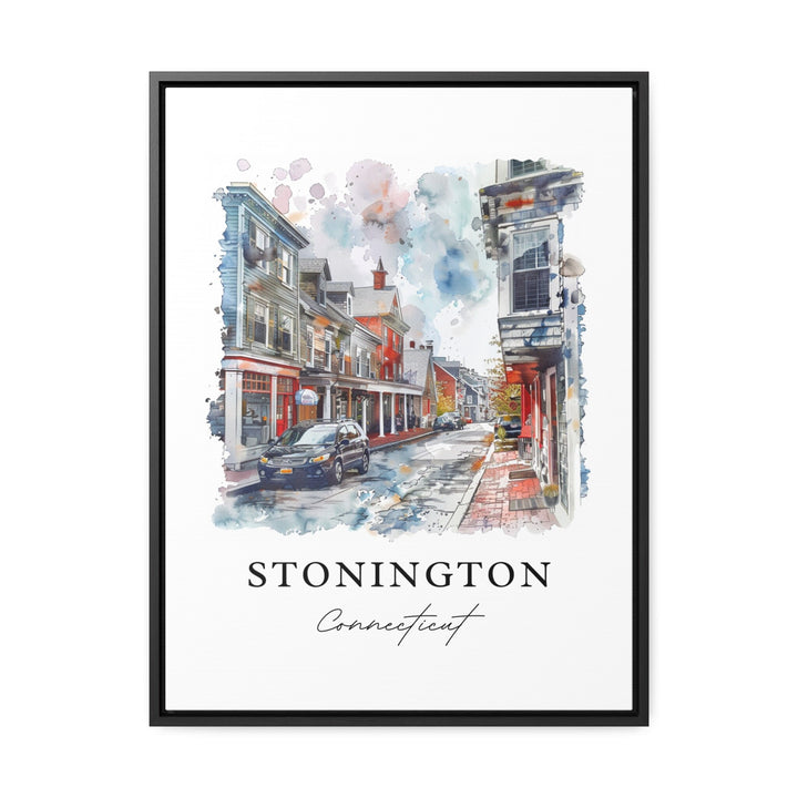 Stonington CT Wall Art, New London County Print, Stonington Watercolor, Stonington CT Gift,