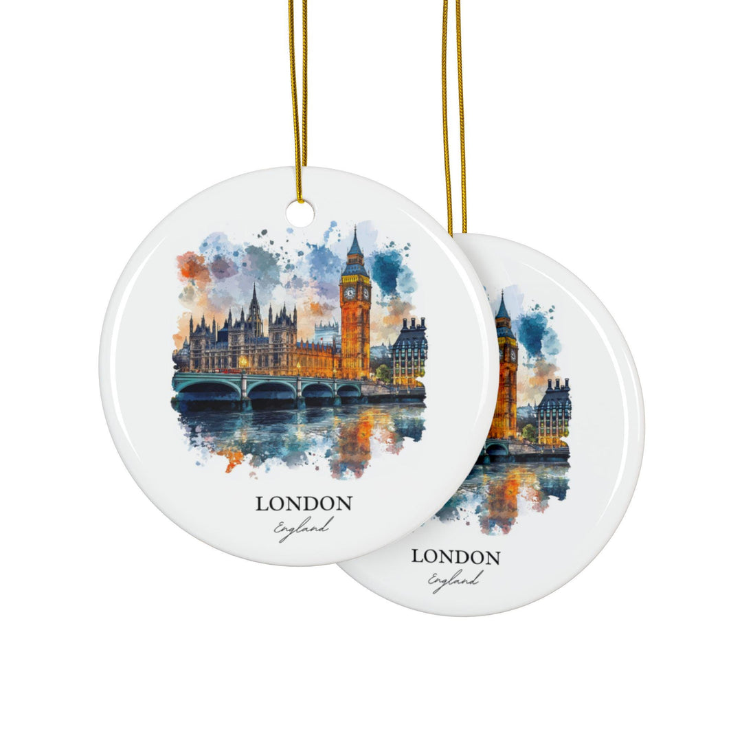 London England Ornament: Unique London Souvenir, Big Ben Xmas Decor, and Authentic London Gift