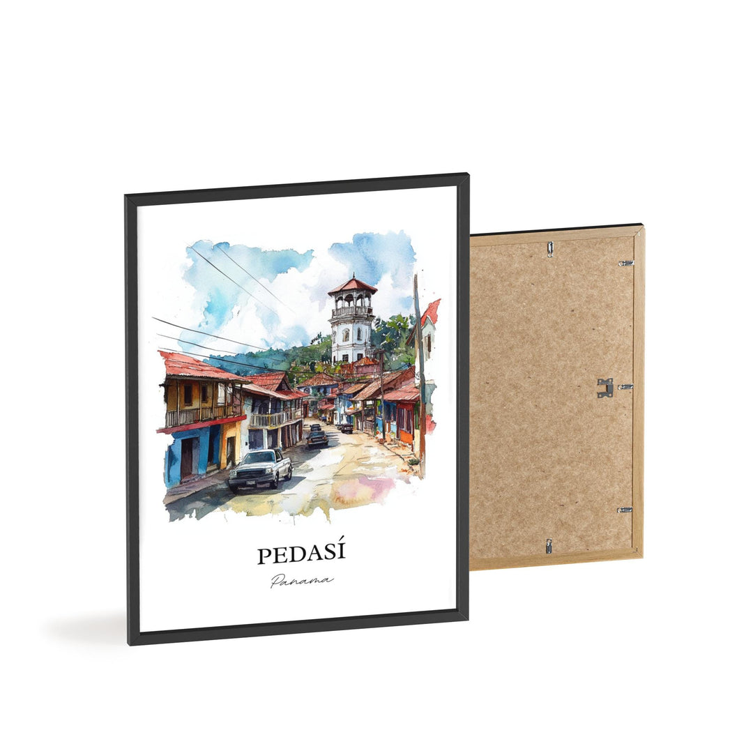 Pedasí Panama Wall Art, Pedasí Print, Panama Watercolor Art, Azuero Peninsula Panama Gift, Travel Print, Travel Poster, Housewarming Gift