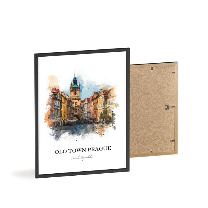 Prague, Czech Republic – Watercolor Art Print