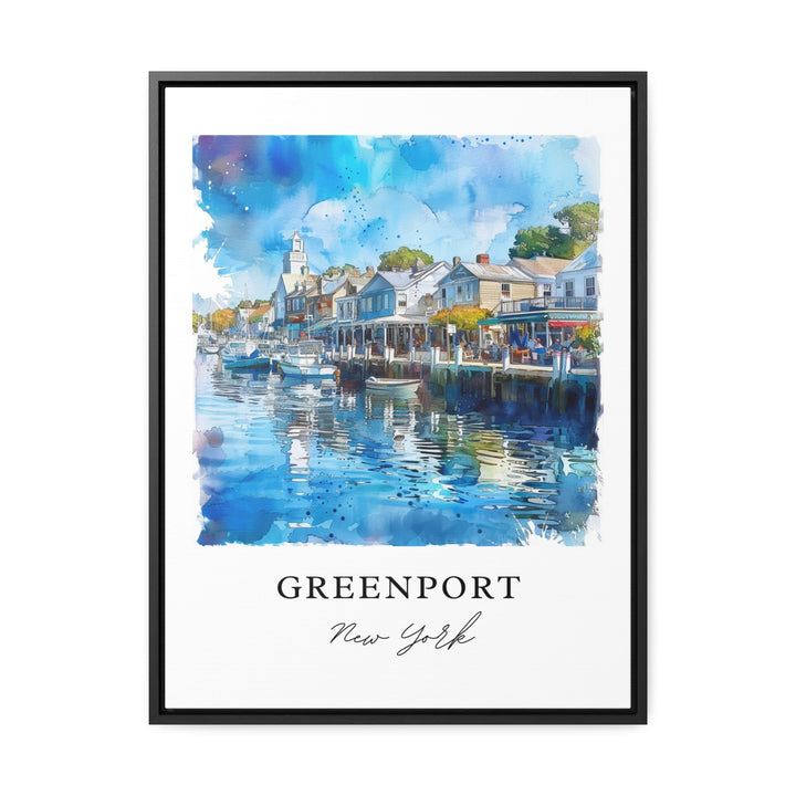 Greenport, USA – Watercolor Art Print