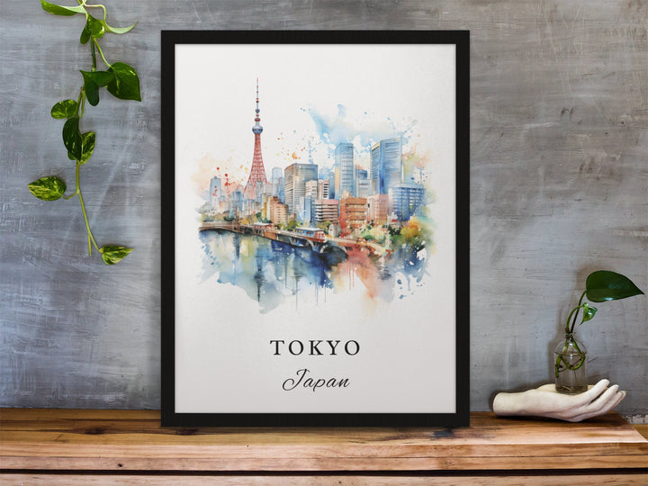 Tokyo Japan wall art - Japan, Tokyo poster, Tokyo Wedding gift, Tokyo Birthday present, Custom Text, Personalised Gift