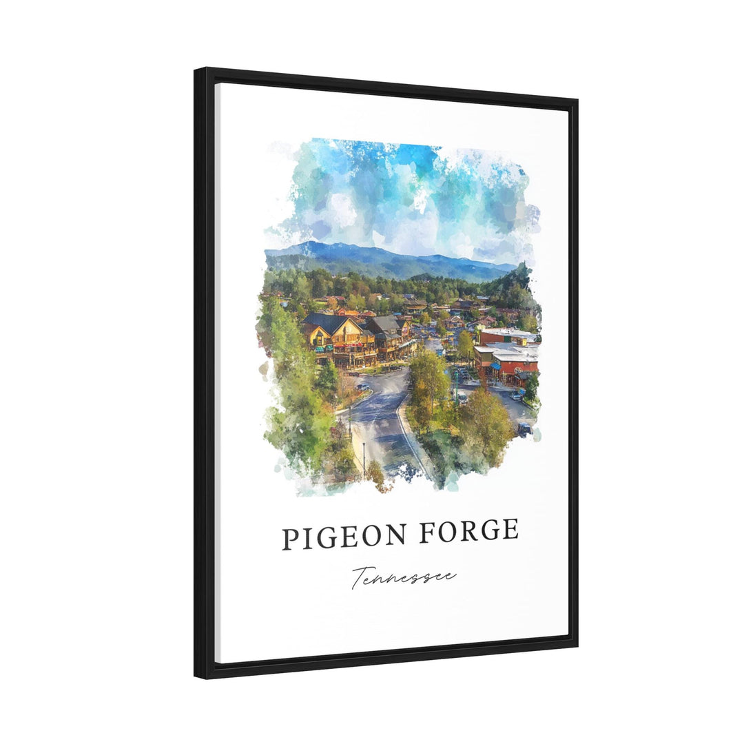 Pigeon Forge, USA – Watercolor Art Print