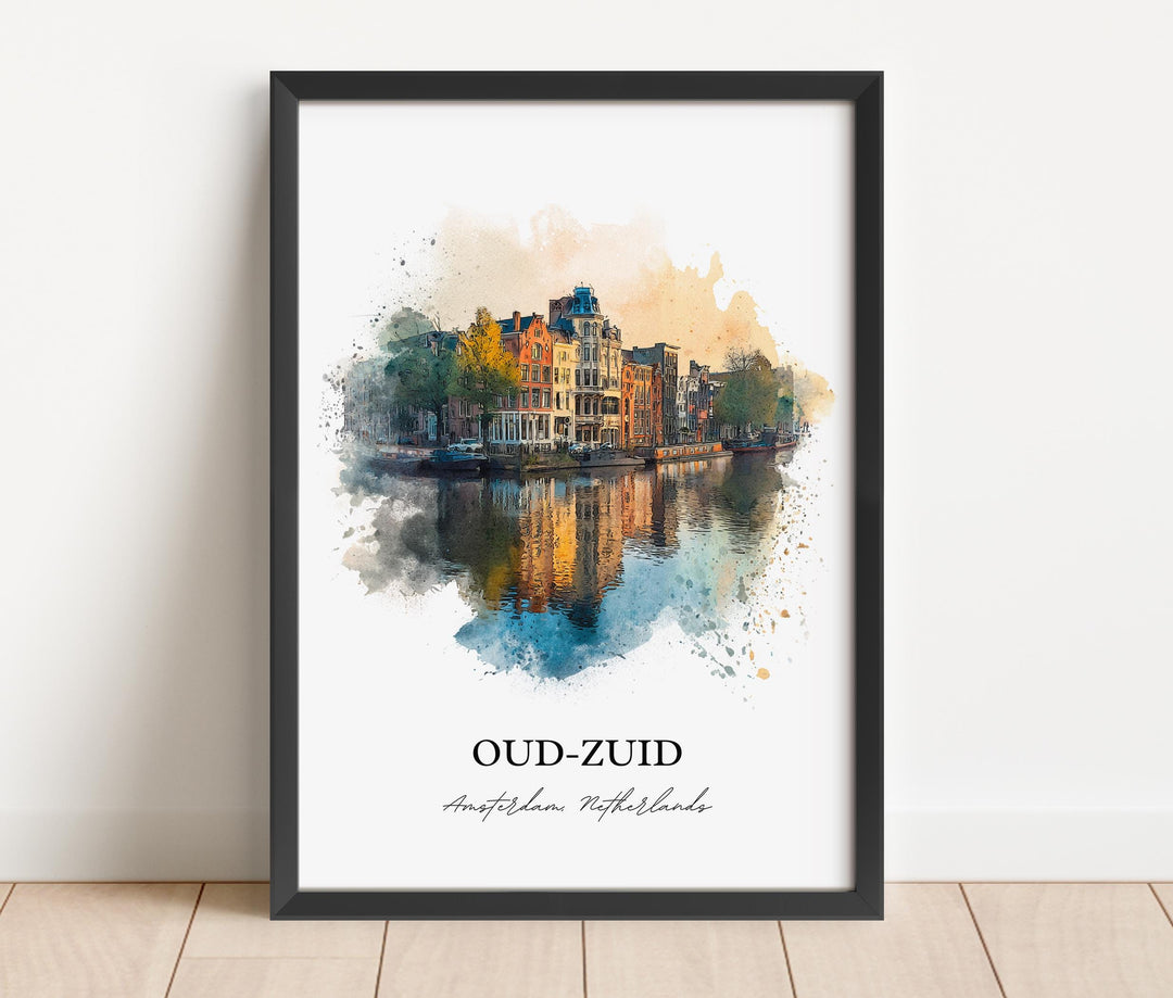 Oud-Zuid, Amsterdam – Watercolor Art Print