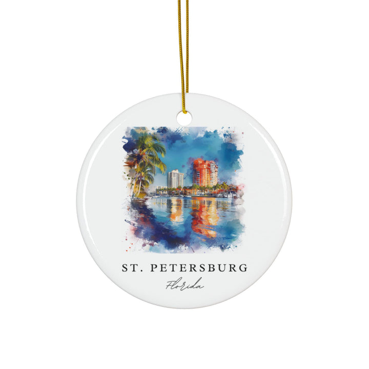 St Petersburg FL Ornament: St Petersburg FL Souvenir, St Petersburg Decor, and St Petersburg FL Christmas Gift