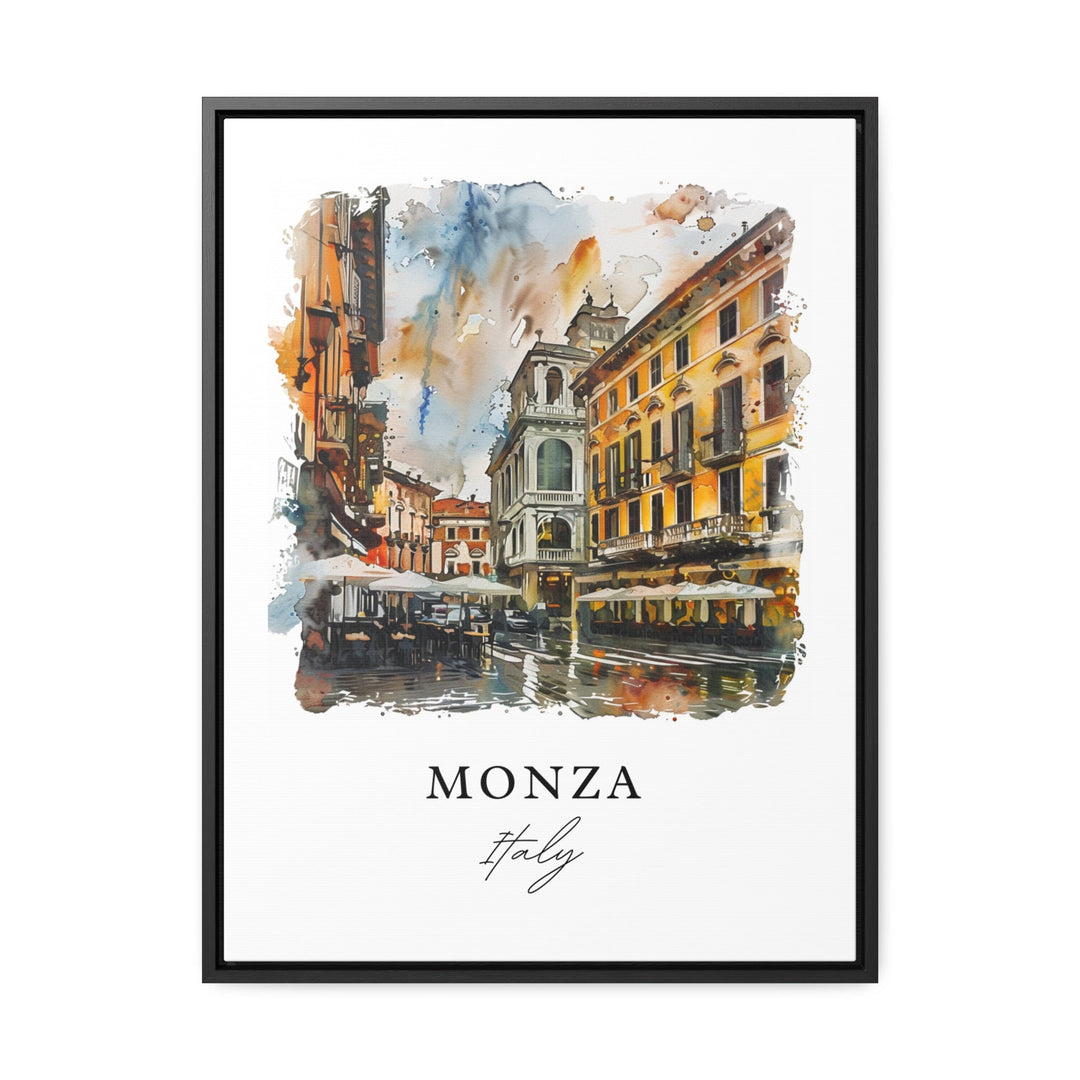 Monza Italy Wall Art, Monza Print, Milan Watercolor Art, Monza Italia Gift,