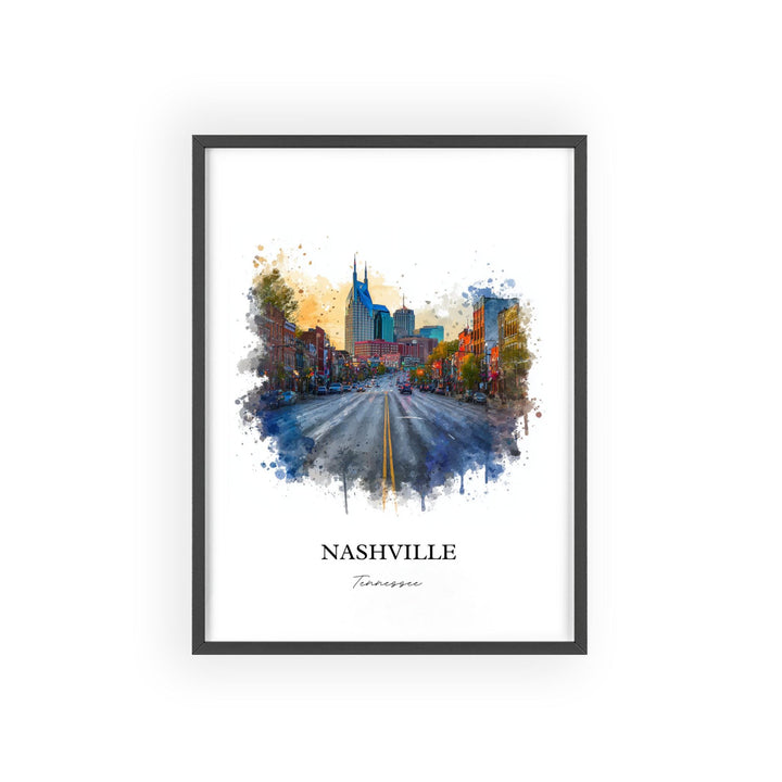 Nashville, Tennessee – Watercolor Art Print