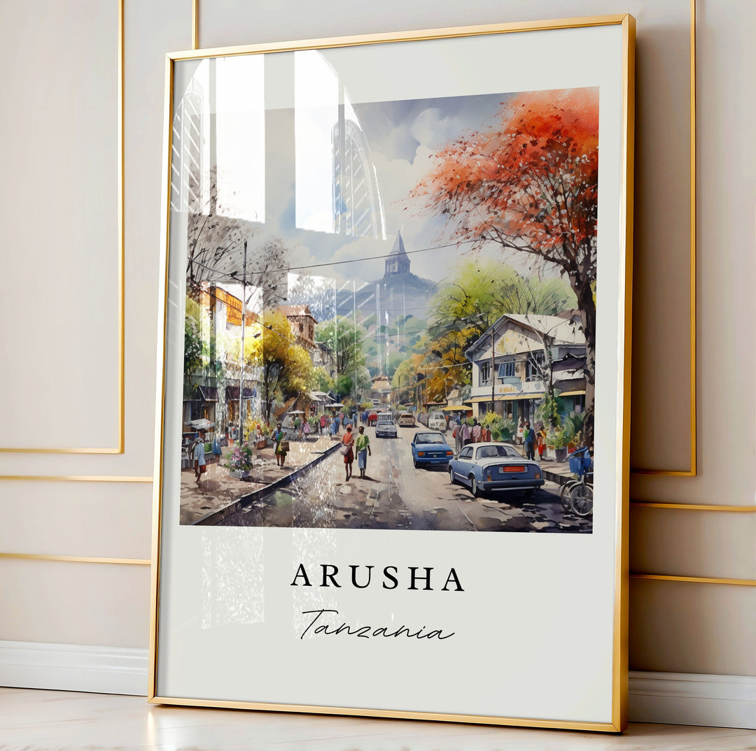 Arusha Wall Art - Tanzania Print