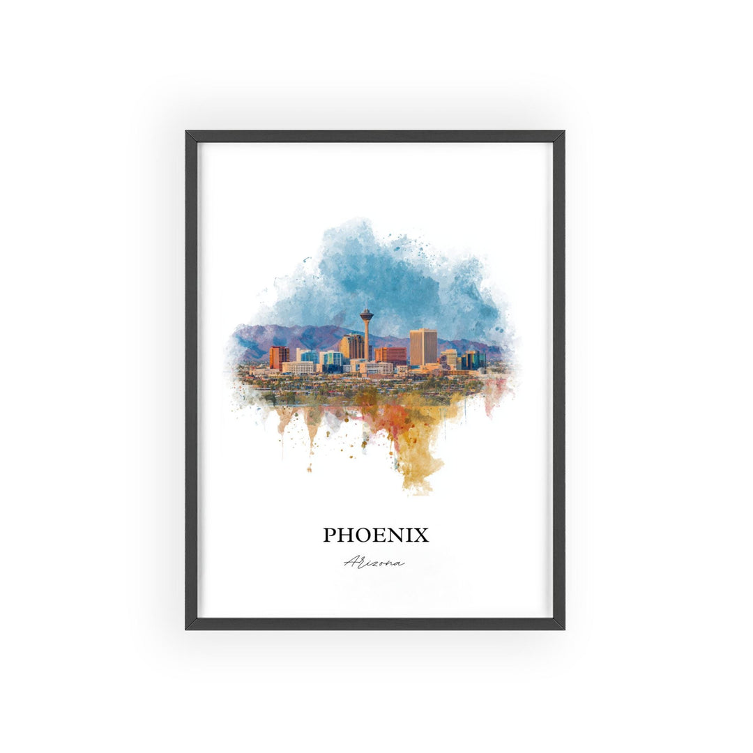 Phoenix, Arizona – Watercolor Art Print