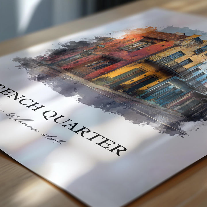 New Orleans, Louisiana, USA – Watercolor Art Print