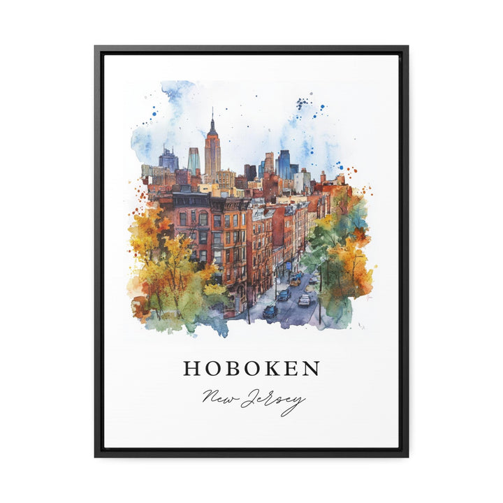 Hoboken Wall Art, Hoboken NJ Netherlands Print, Hoboken Watercolor Art, Hoboken Gift,