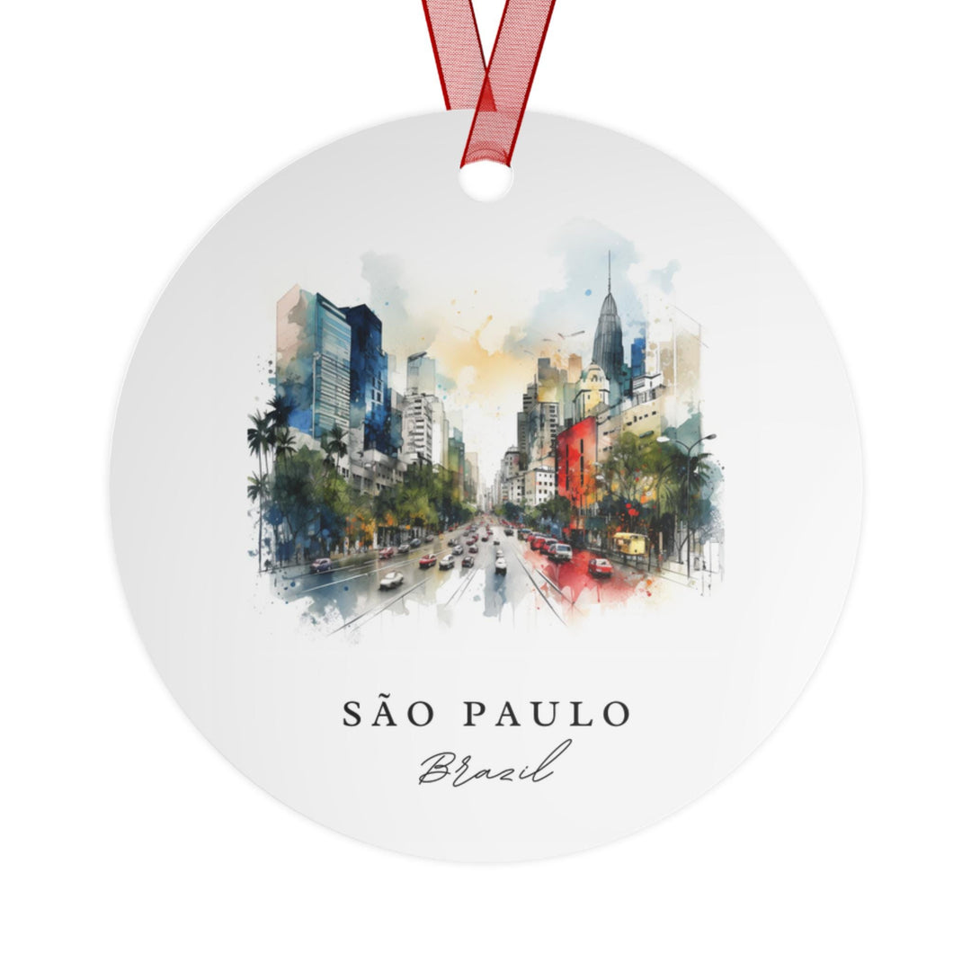 Sao Paulo Ornament: Unique Sao Paulo Souvenir, Sao Paulo Xmas Decor, and Authentic Sao Paulo Brazil Gift