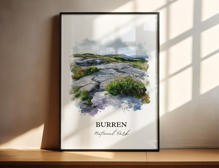 Burren National Park, Ireland – Watercolor Art Print