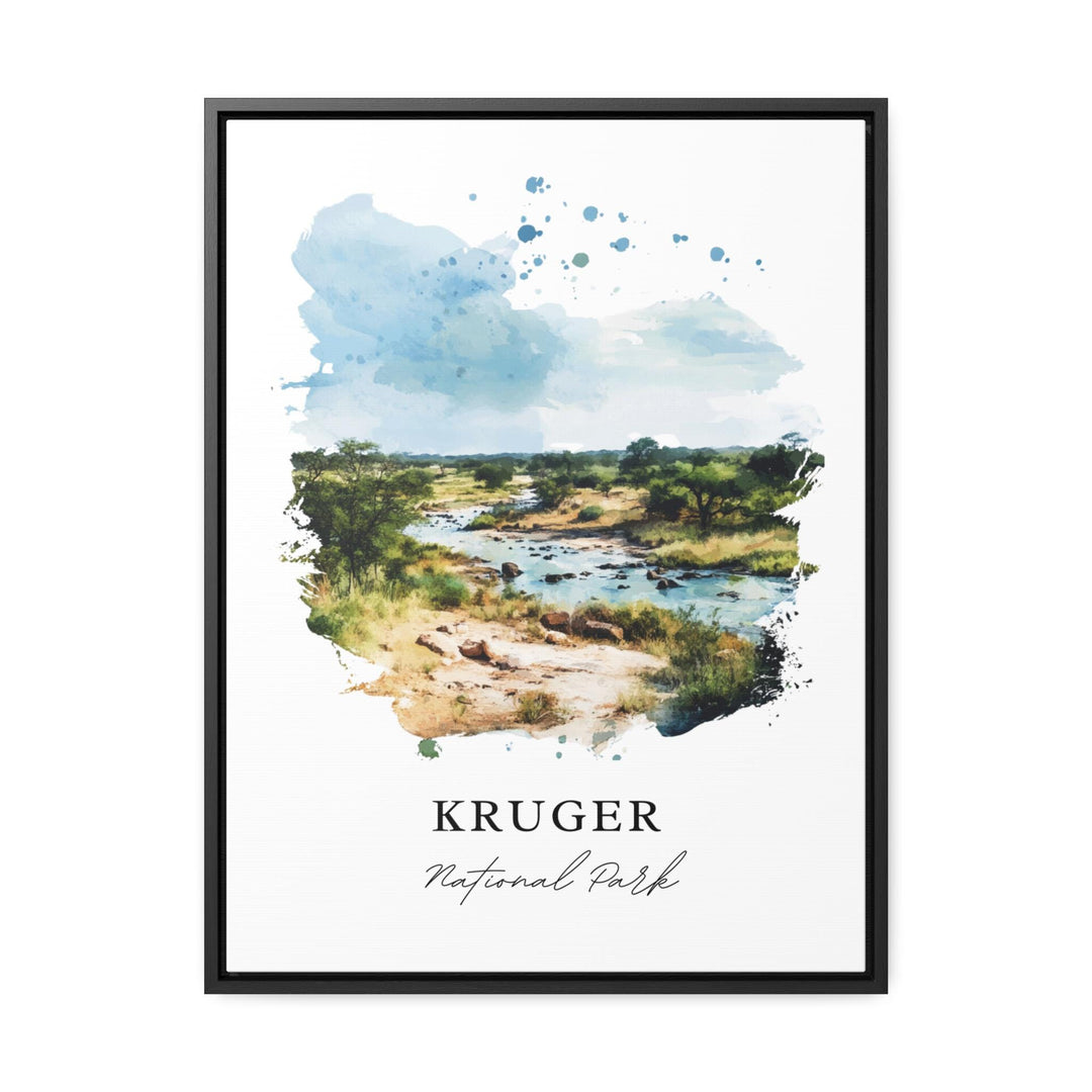 Kruger National Park Wall Art, South Africa Print, Kruger Watercolor Art, Limpopo SA Gift,