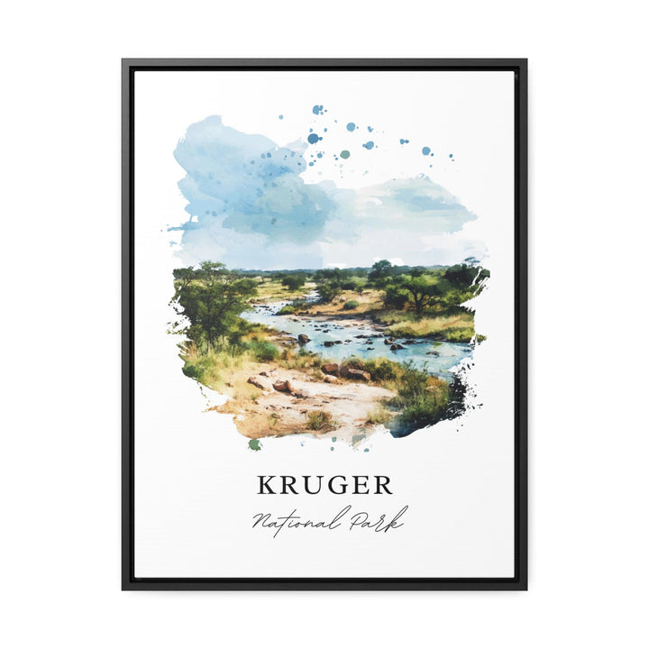 Kruger National Park Wall Art, South Africa Print, Kruger Watercolor Art, Limpopo SA Gift,