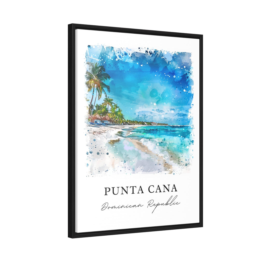 Punta Cana Wall Art, Punta Cana Print, Punta Cana DR Watercolor, Punta Cana Gift,