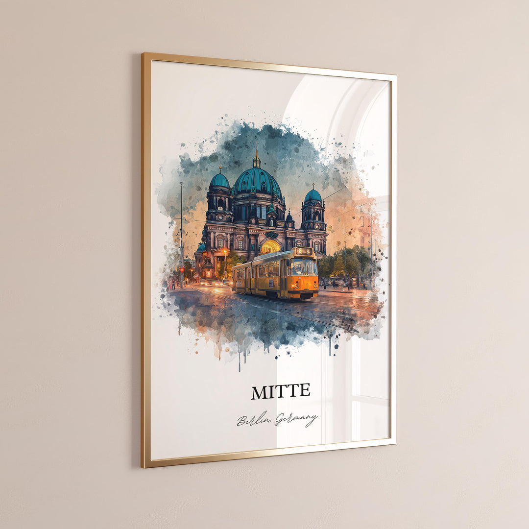Mitte Berlin, Germany – Watercolor Art Print