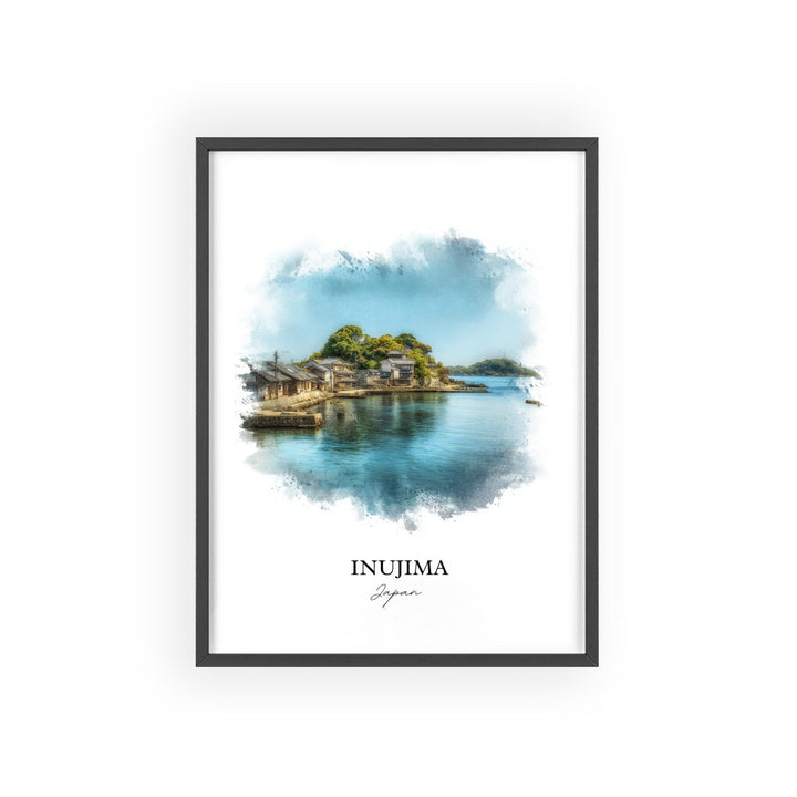 Inujima, Japan – Watercolor Art Print