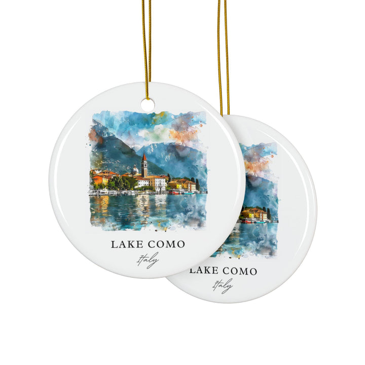 Lake Como Ornament: Unique Lake Como Souvenir, Lake Como Xmas Decor, and Authentic Lake Como Italy Gift