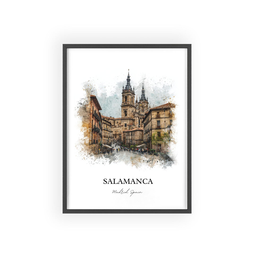 Salamanca, Spain – Watercolor Art Print