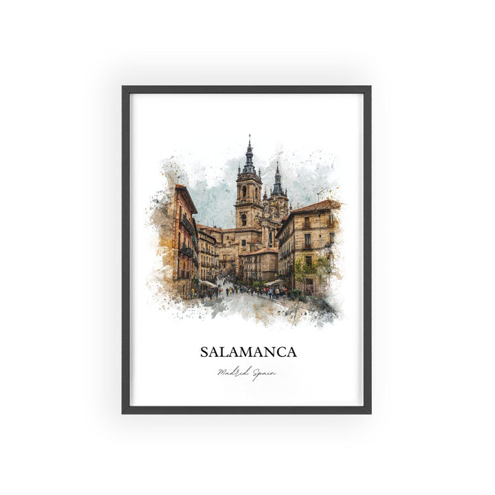 Salamanca, Spain – Watercolor Art Print