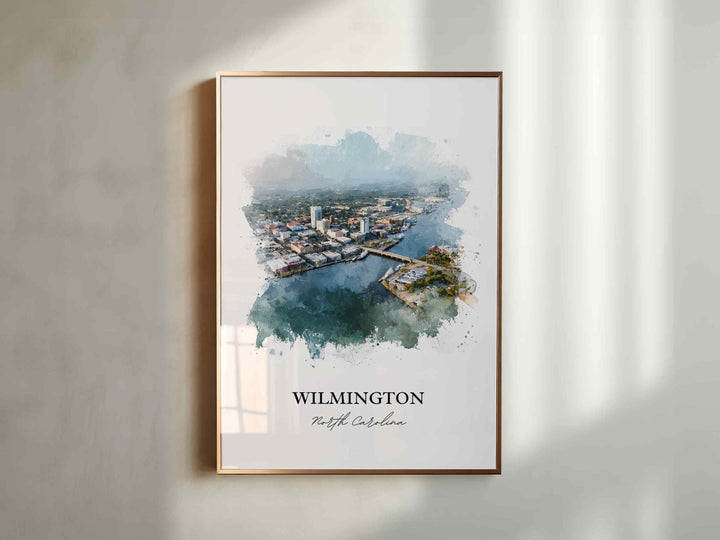 Wilmington, North Carolina – Watercolor Art Print