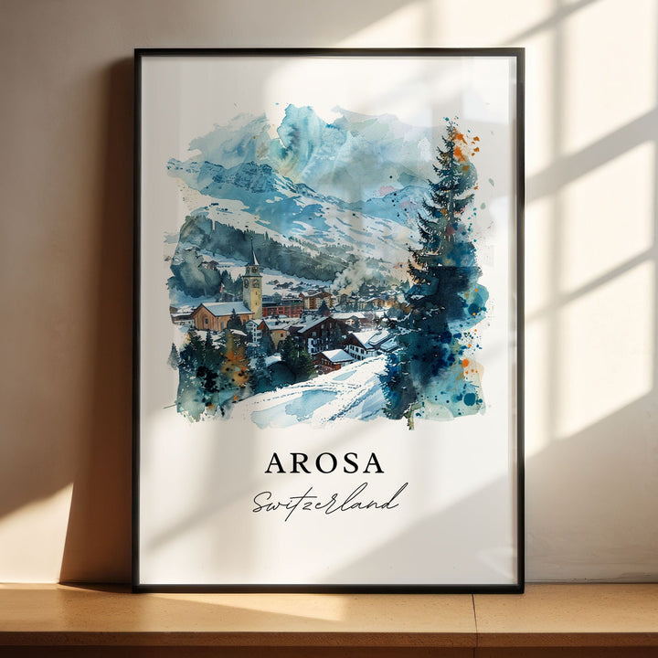 Arosa Wall Art - Switzerland Print