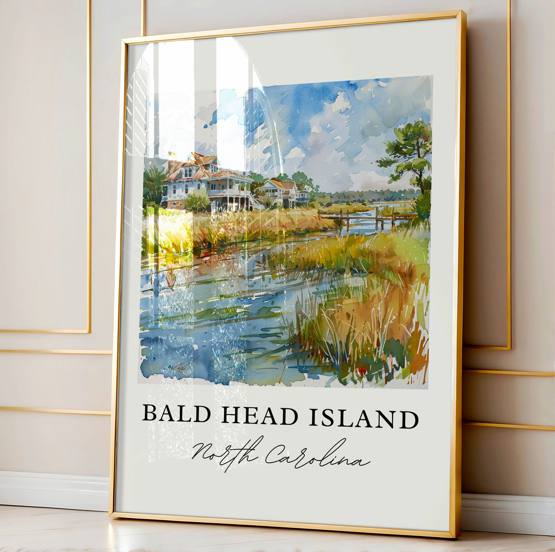 Bald Head Island Wall Art - South Carolina Print