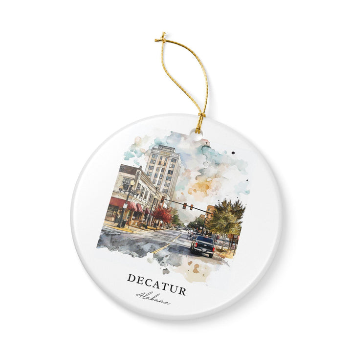 Decatur AL Ornament: Unique Decatur Alabama Souvenir, Alabama Xmas Decor, and Authentic Decatur Alabama Gift