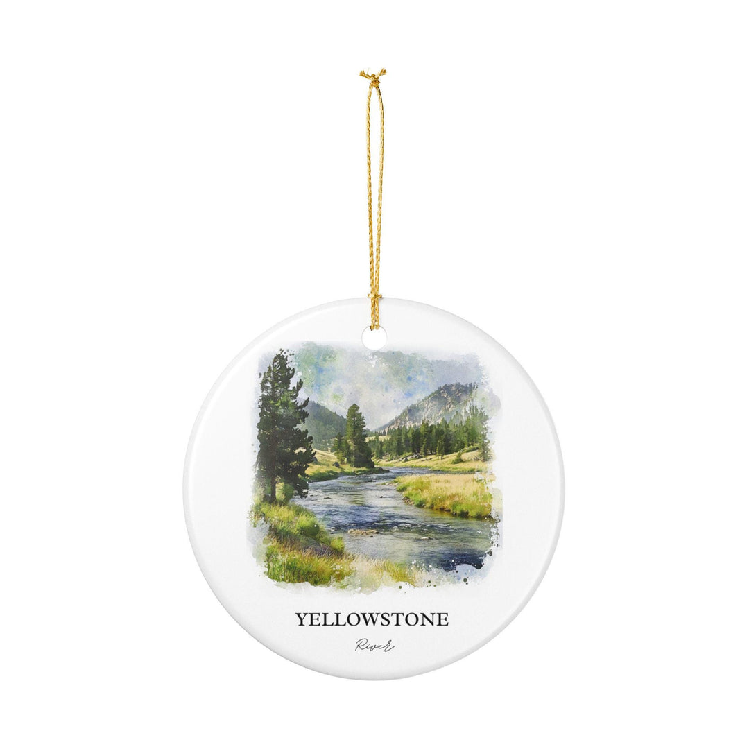 Yellowstone River Ornament: Unique Yellowstone Souvenir, Yellowstone River Xmas Decor, and Authentic Yellowstone River Gift