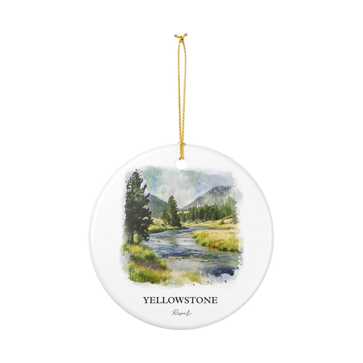 Yellowstone River Ornament: Unique Yellowstone Souvenir, Yellowstone River Xmas Decor, and Authentic Yellowstone River Gift