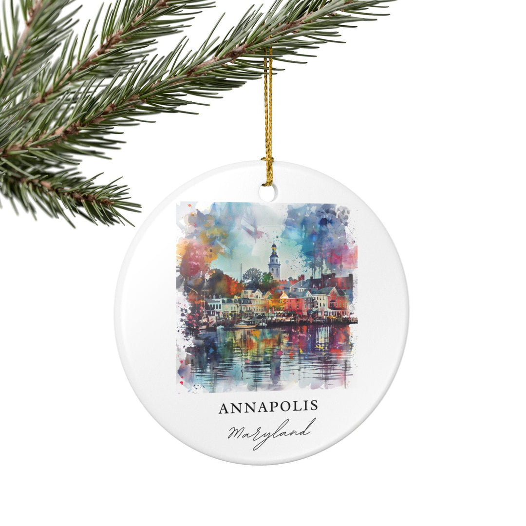 Annapolis MD Ornament: Unique Annapolis Souvenir, Annapolis MD Xmas Decor, and Authentic Maryland Gift
