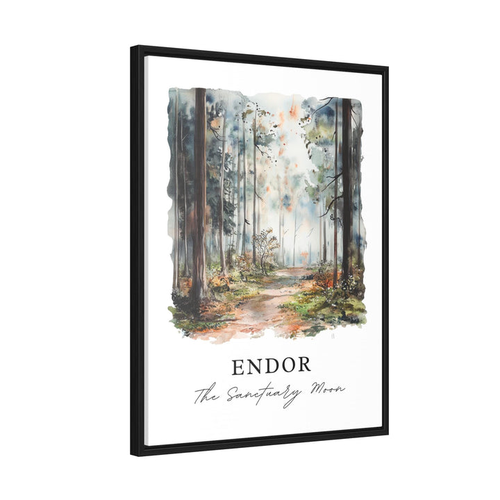 Retro Star Wars Poster, Endor, Tatooine, Hoth, Bespin Prints, Original Trilogy Art from A New Hope & Empire Strikes Back, Endor Wall Art