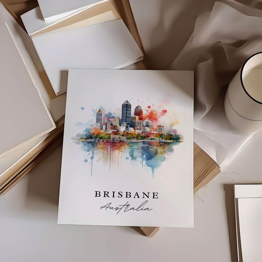 Brisbane Wall Art - Australia Print